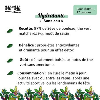 Thé Glacé Mé-Mé Hydratante - Thé Vert Matcha & Sève de Bouleau 33cl - Bio - Français -Sans sucre raffiné 8