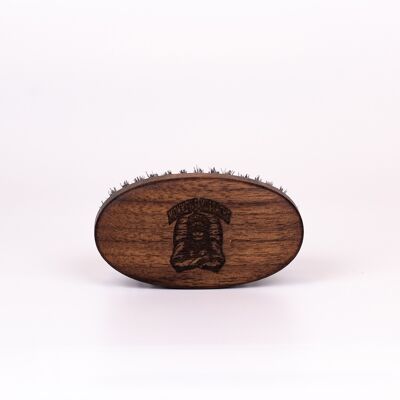 Beard brush walnut, large