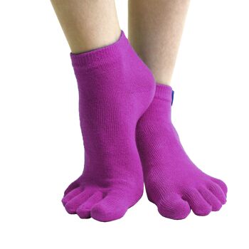 TOETOE® Essential Everyday Chaussettes à bout en coton unisexe - Fuchsia 4