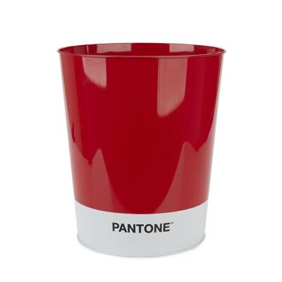 Poubelle Pantone rouge