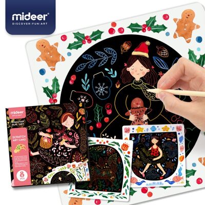 Cartes de dessin à gratter pour filles