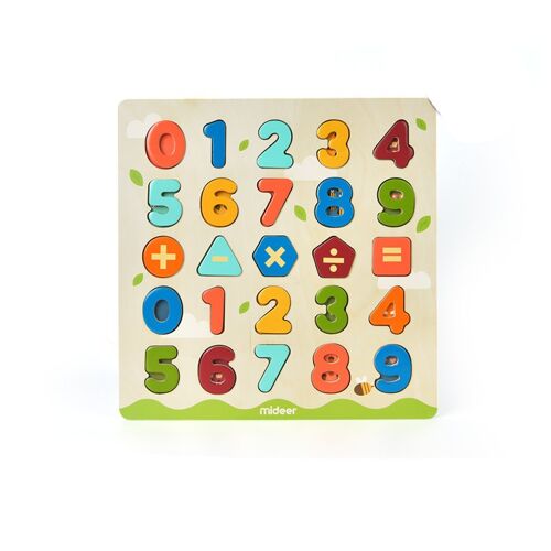 Puzzle de chiffres en bois