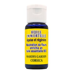 Huile d'Immortelle Corse 15ml. Macérat de fleurs BIOLOGIQUE, prêt à l'emploi