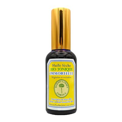 BIOTONISCHES Trockenöl 50ml. Mit Immortelle und korsischer Myrte. Multifunktion für Körper, Gesicht, Haare