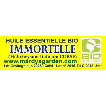 Huile Essentielle Immortelle BIOLOGIQUE 3ml, origine Corse 2