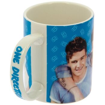 Tasse en céramique bleue One Direction avec boîte-cadeau 2