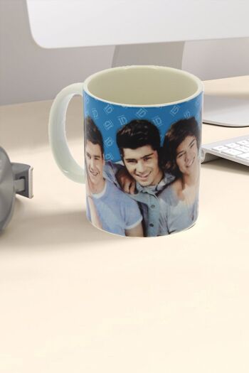 Tasse en céramique bleue One Direction avec boîte-cadeau 3