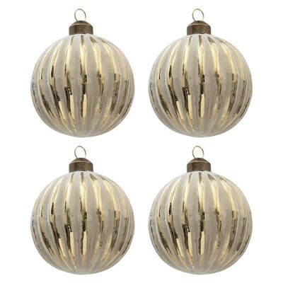 Doos kerstballen Ø 8 cm (set 4) 28