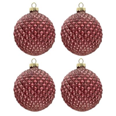 Doos kerstballen Ø 8 cm (set 4) 30