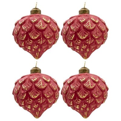 Doos kerstballen Ø 8 cm (set 4) 31