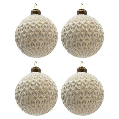 Doos kerstballen Ø 8 cm (set 4) 32