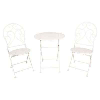 Tafel + 2 stoelen Ø 60x70 / 40x40x92 cm (2) 4