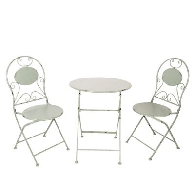 Tafel + 2 stoelen Ø 60x70 / 40x40x92 cm (2) 5
