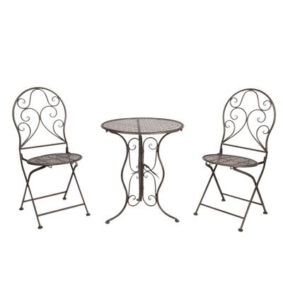 Tafel + 2 stoelen Ø 60x70 / 40x40x92 cm (2) 7
