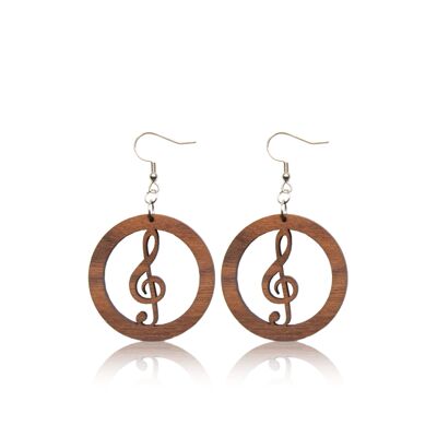 Boucles d'oreilles pendantes musique