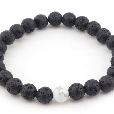 Bracciale in bianco e nero