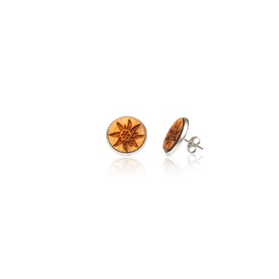 Ear studs edelweiss