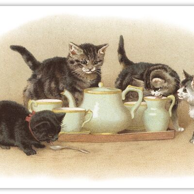 Carte postale tea time