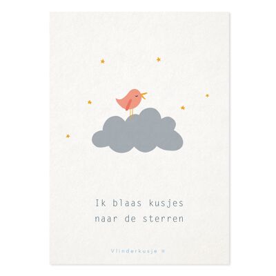 Postcard 'Kisses to the stars' / A6 format