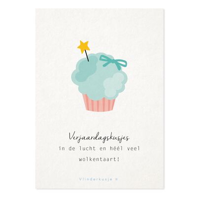 Postcard 'Birthday kisses in the air' / A6 format