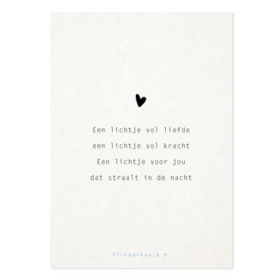 Postcard 'Light full of love' / A6 format