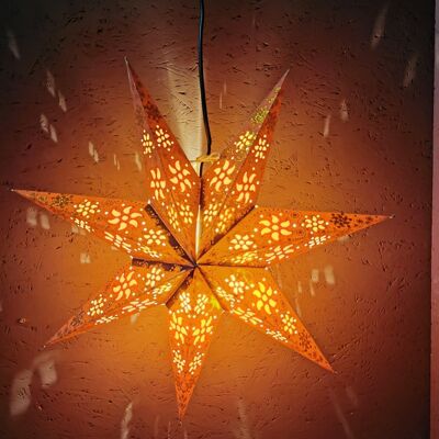 Paper star brownie mini 7 points avec paillettes