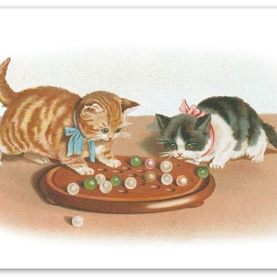 Playing Cats Postcard