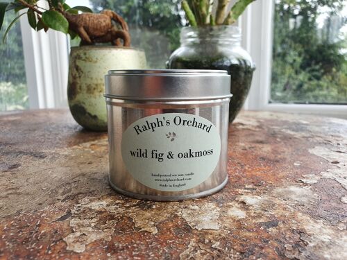 Wild Fig & Oakmoss eco-friendly vegan scented soy candles