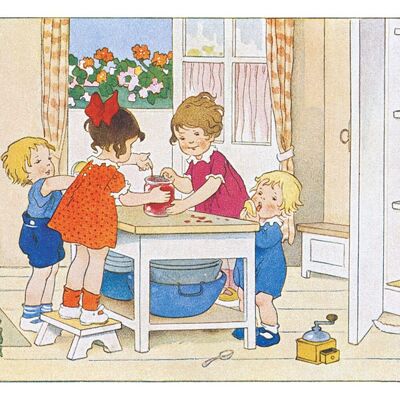 Kitchen postcard