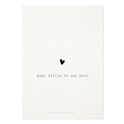 Postcard 'Always in our hearts' / A6 format