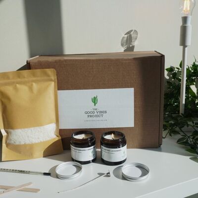 Complete Soy Wax Candle Making Kit to Make Your Own 2 Candles | Eco-Conscious, Vegan-Friendly, Made in the UK