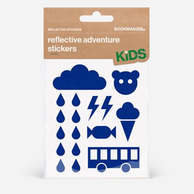 Reflective Stickers Adventure Blue