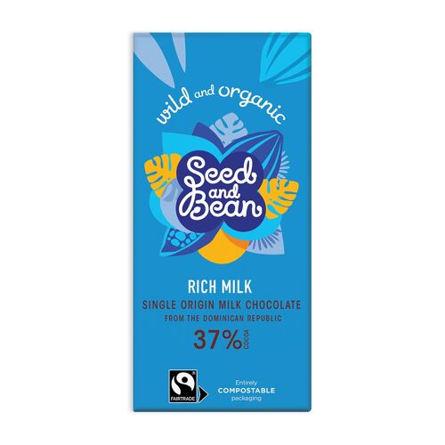 RICH MILK CHOCOLATE75G BAR (37% COCOA) (10 x 75g)