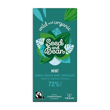 Tablette Menthe Extra Dark Vegan Chocolate 75g (72% de cacao) ( 10 x 75g) 1