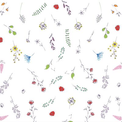 Pretty Flowers Wrapping Paper with FREE GIFT TAG