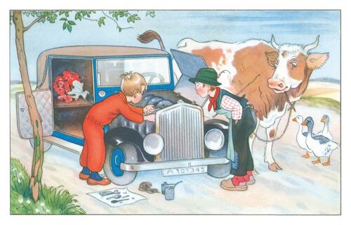 Carte postale vache