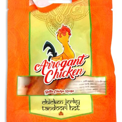 Jerky de pollo artesanal caliente indio tandoori