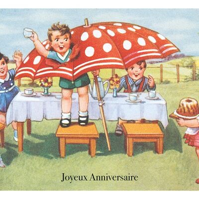Umbrella Postcard