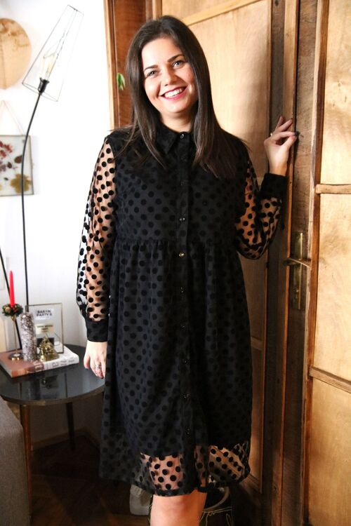 Shirt Dress Klara on Dots