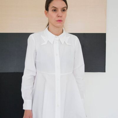 Camicia bianca in cotone Kerani White