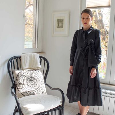 Robe Modeste Noire Rebecca