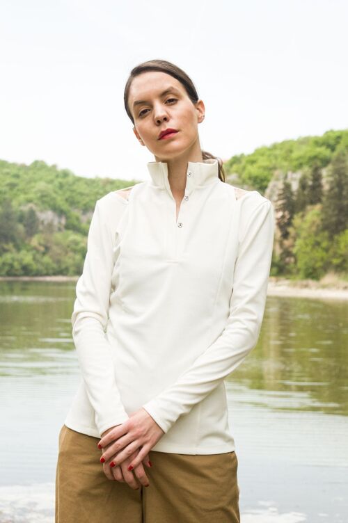 Long Sleeve Shirt Daisy White