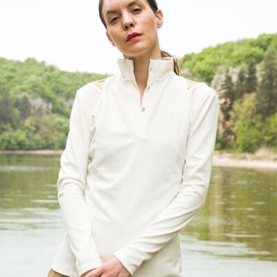 Camisa Manga Larga Blanca Margarita