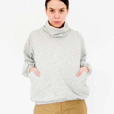 Slouchy graues Sweatshirt Winnie