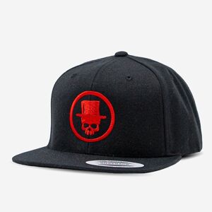 Casquette snapback noir/rouge