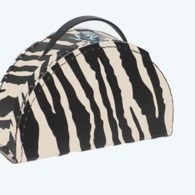 Suitcase zebra print