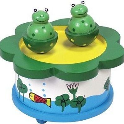 Music box wood Frog