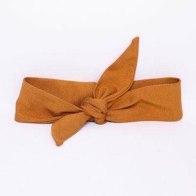 Bandeau cheveux bébé NOUÉ moutarde