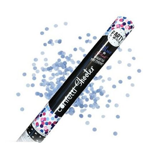 Confetti shooter Gender Reveal Blue