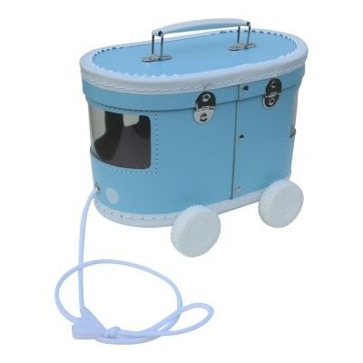 Suitcase Tram light blue